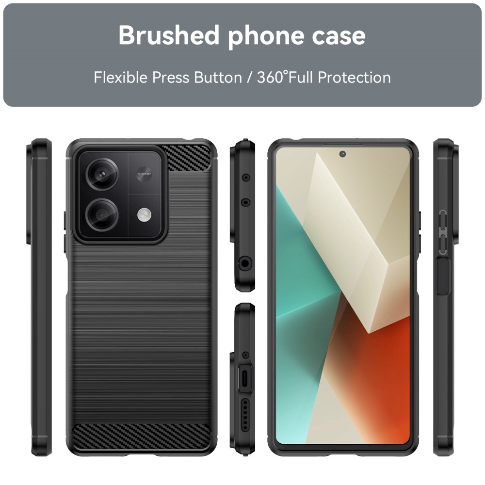 Szénálló zselés tok Xiaomi Redmi Note 13 5G - fekete