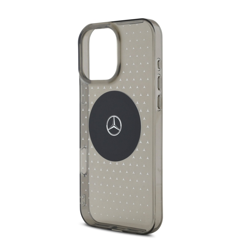 Mercedes PC/TPU csillagmintás MagSafe hátlap iPhone 16 Pro Fekete fekete