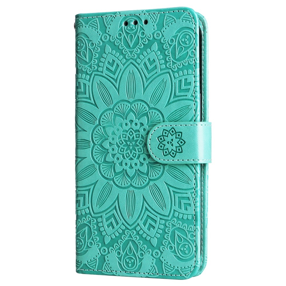Napraforgó könyvtáska a Realme Note 60-hoz - teal színű