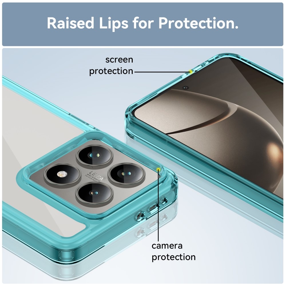 Gél tok fix hátlappal Xiaomi 14T/14T Pro készülékhez - világoskék színben