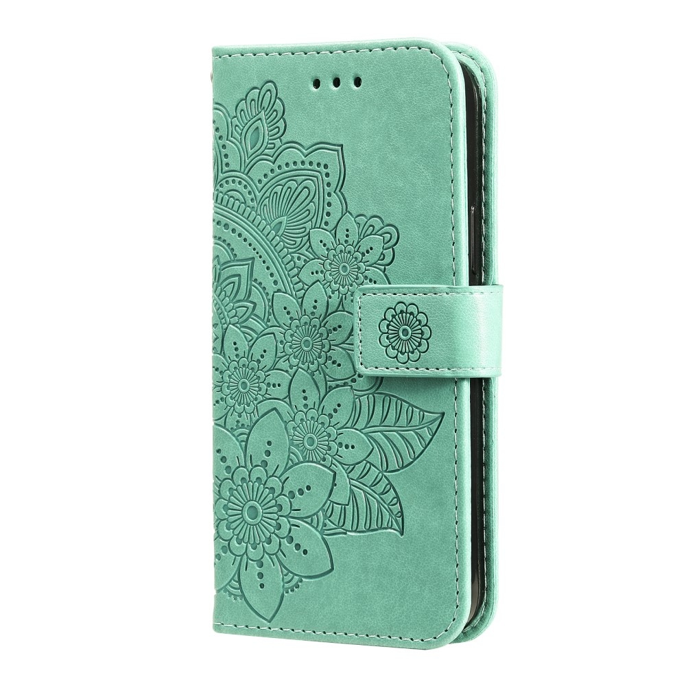 Mandala könyv tok a Vivo V50 Lite 4G/5G készülékhez - teal színű