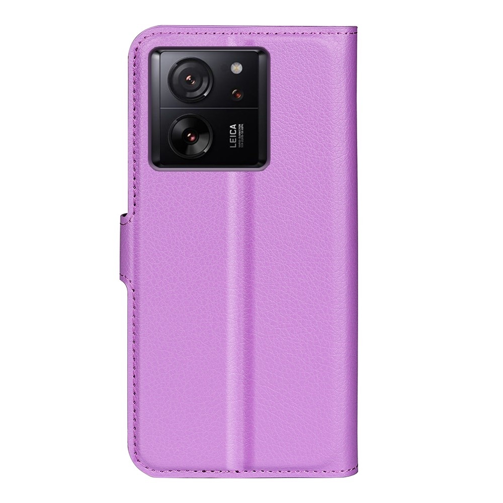 Litchi könyv tok Xiaomi 13T/13T Pro-hoz - lila