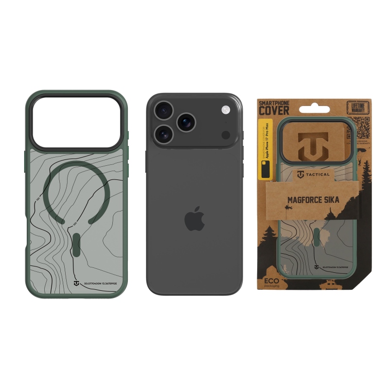 Taktikai MagForce Hyperstealth Sika borító iPhone 17 Pro Max készülékhez Erdei zöld