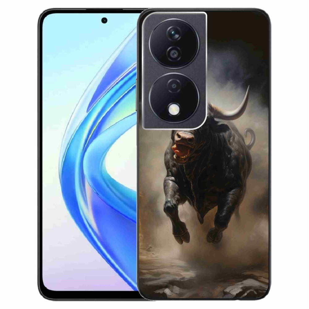 Zselés borítás mmCase a Honor X7b/Honor 90 Smart készülékhez - dühös bika