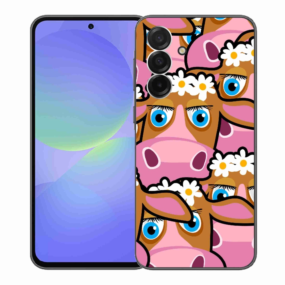 Gél borítás mmCase Samsung Galaxy A36 5G - rajzfilm tehenekhez