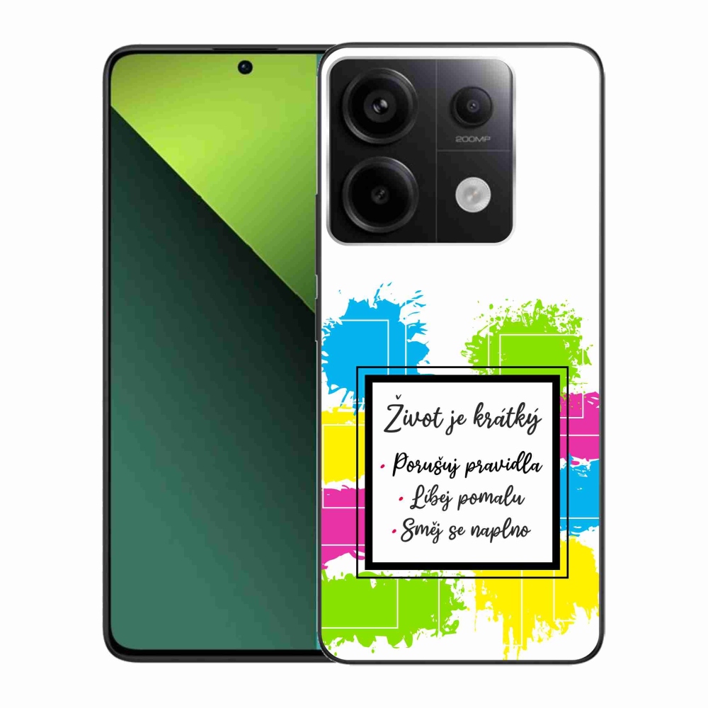 Gél borítás mmCase a Xiaomi Redmi Note 13 Pro 5G/Poco X6 5G számára - idézem 5 fehér háttér