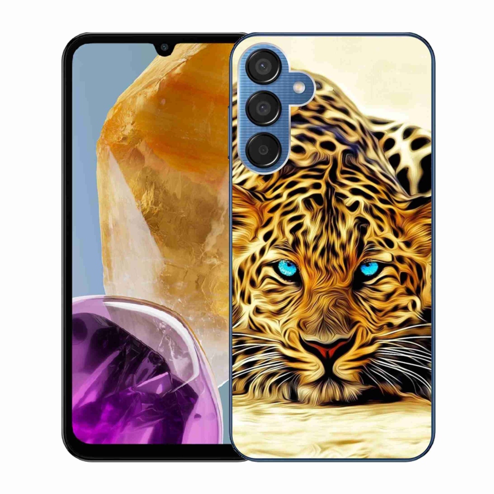 Zselés borítás mmCase Samsung Galaxy M15 5G - rajzfilm tigrishez