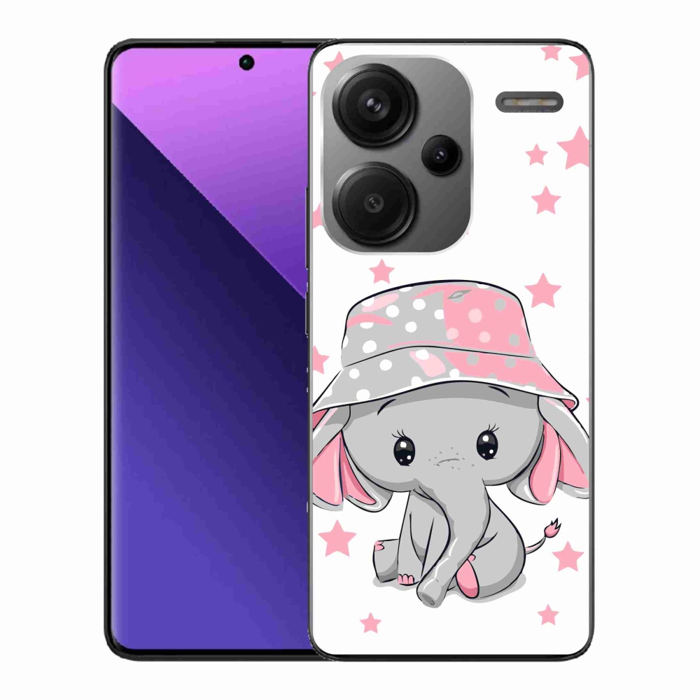 Gél borítás mmCase a Xiaomi Redmi Note 13 Pro+ 5G - rózsaszín elefánthoz