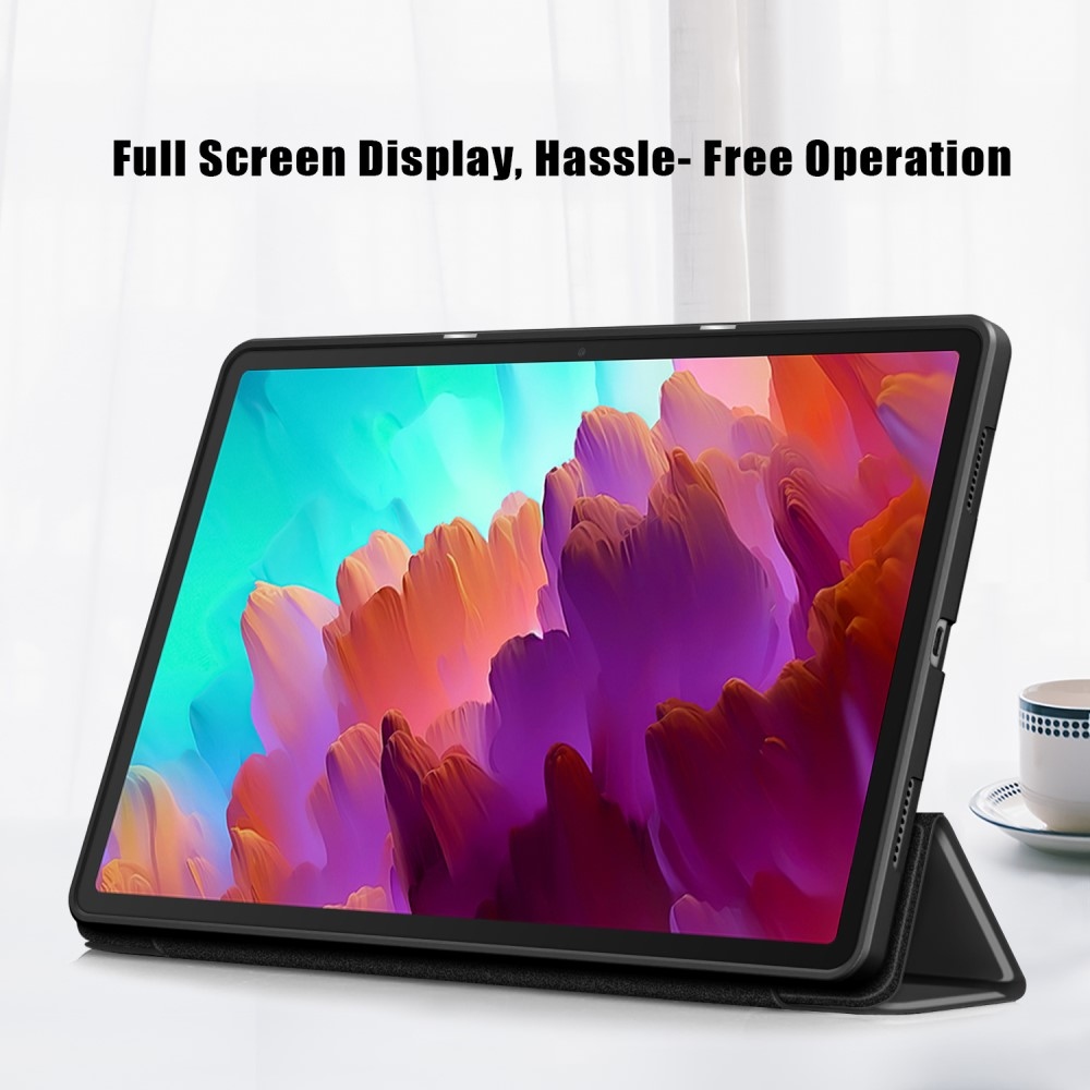 Ügyes záró tok Lenovo Tab P12 táblagéphez - fekete