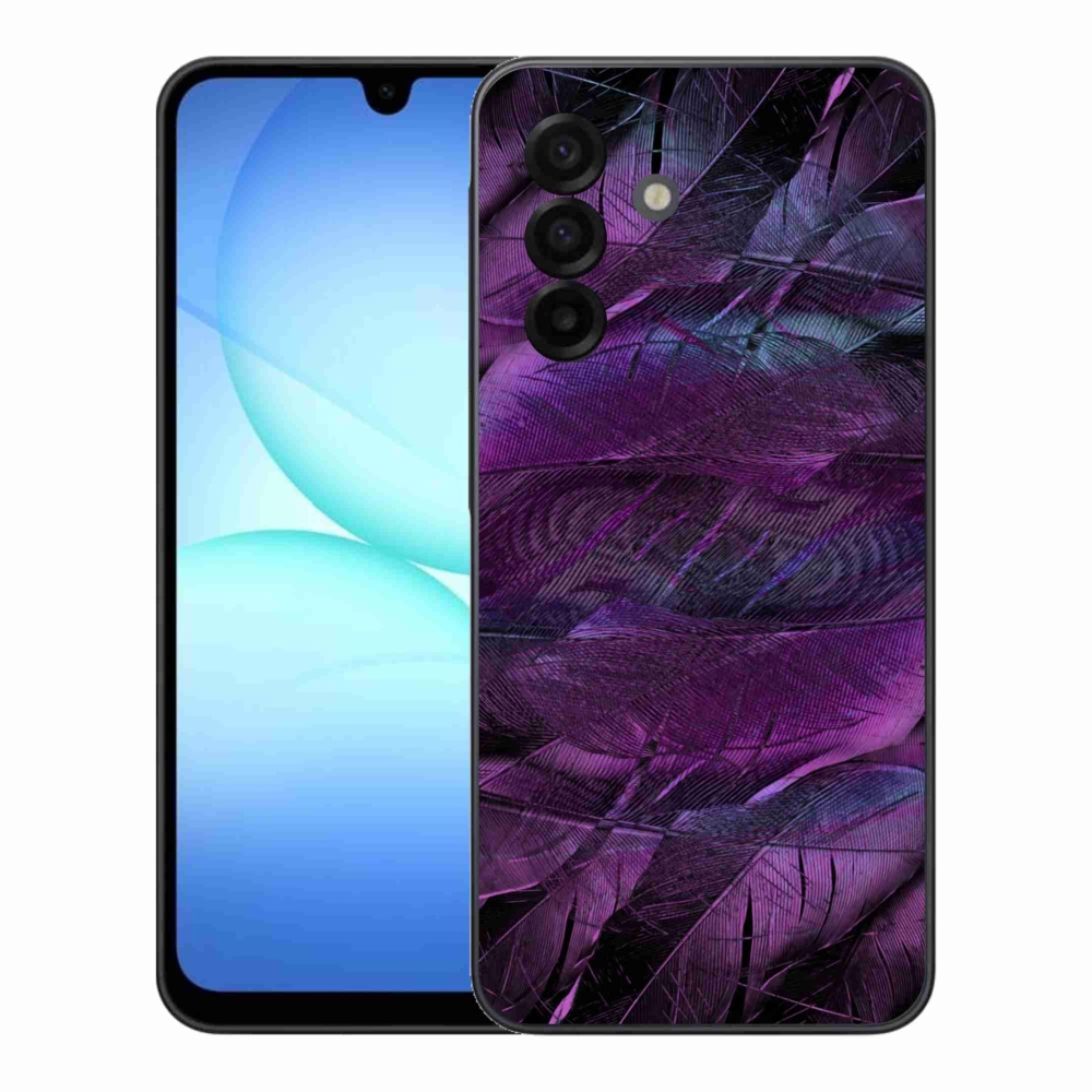 Gél védőhuzat mmCase Samsung Galaxy A17 5G - lila tollakhoz