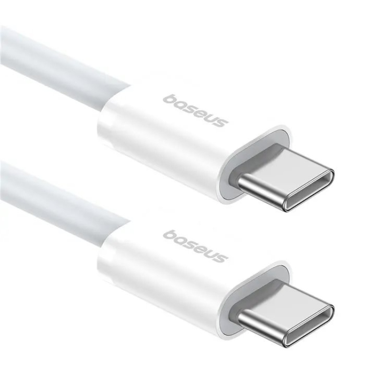 Baseus Superior Series 2 Gyors töltő adatkábel USB-C - USB-C 30W 1m Hold Fehér