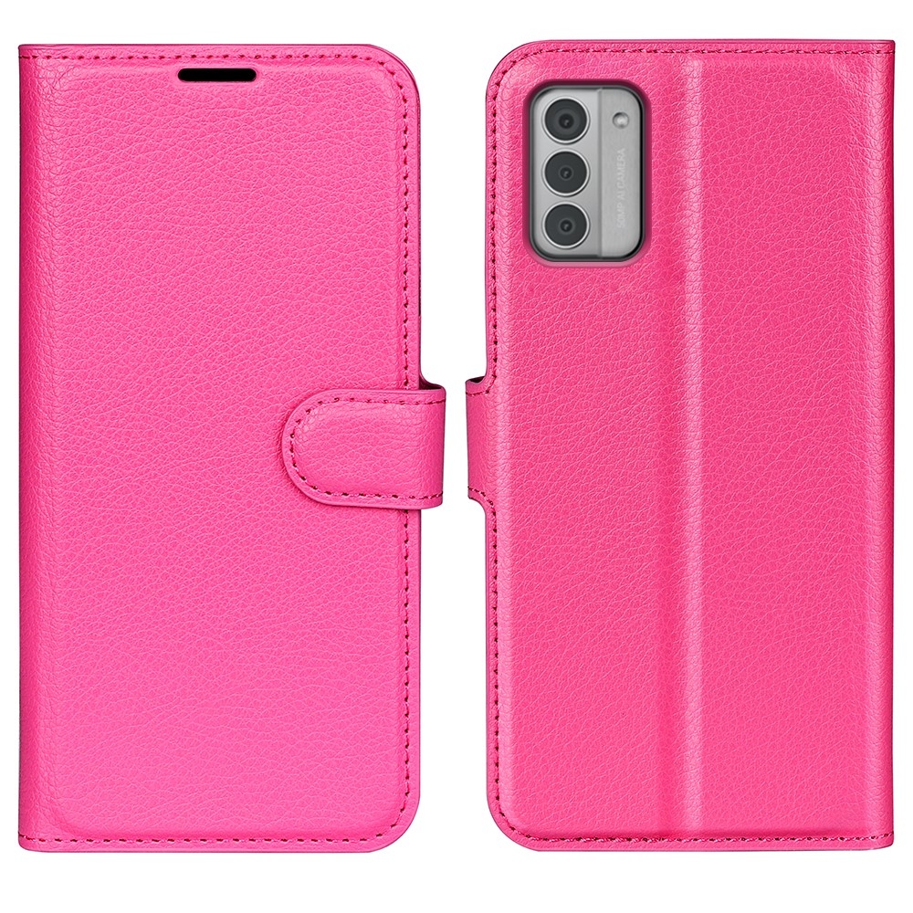Litchi könyv tok Nokia G42-hez - rózsaszínű