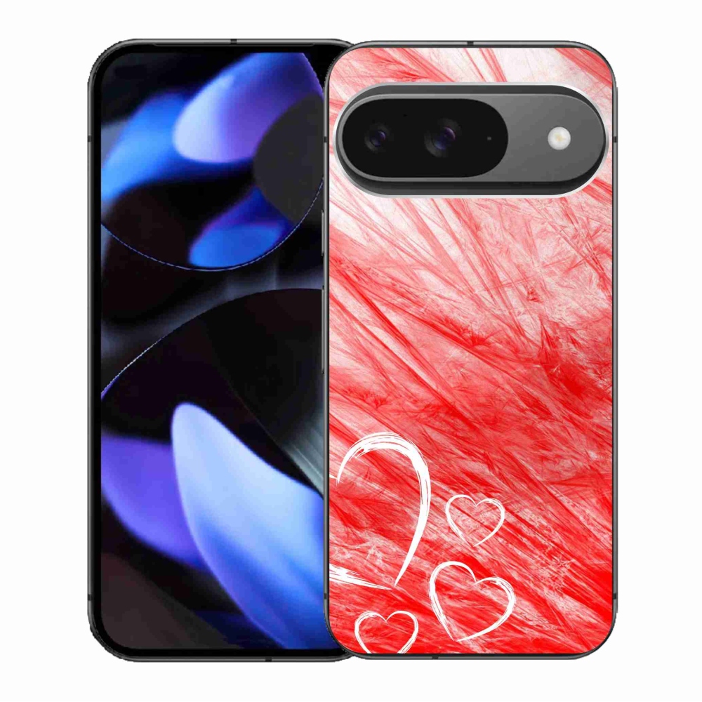 Zselés borítás mmCase a Google Pixel 9/9 Pro készülékhez - szív