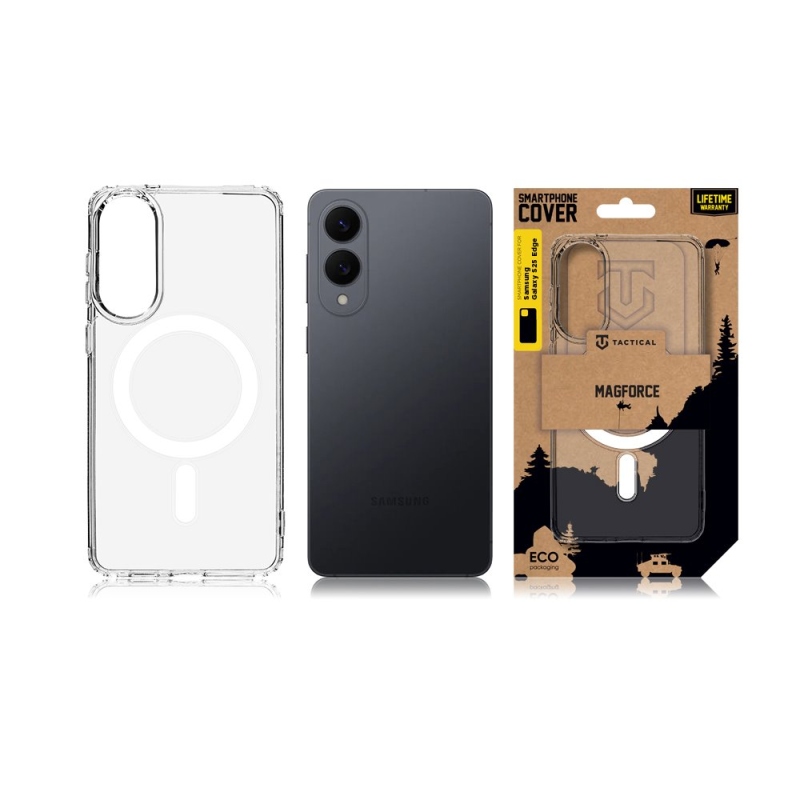 Taktikai MagForce borító Samsung Galaxy S25 Edge átlátszóhoz
