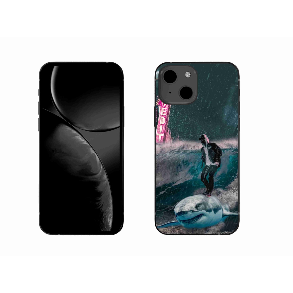 Zselés borítás mmCase iPhone 13 készülékhez - cápa