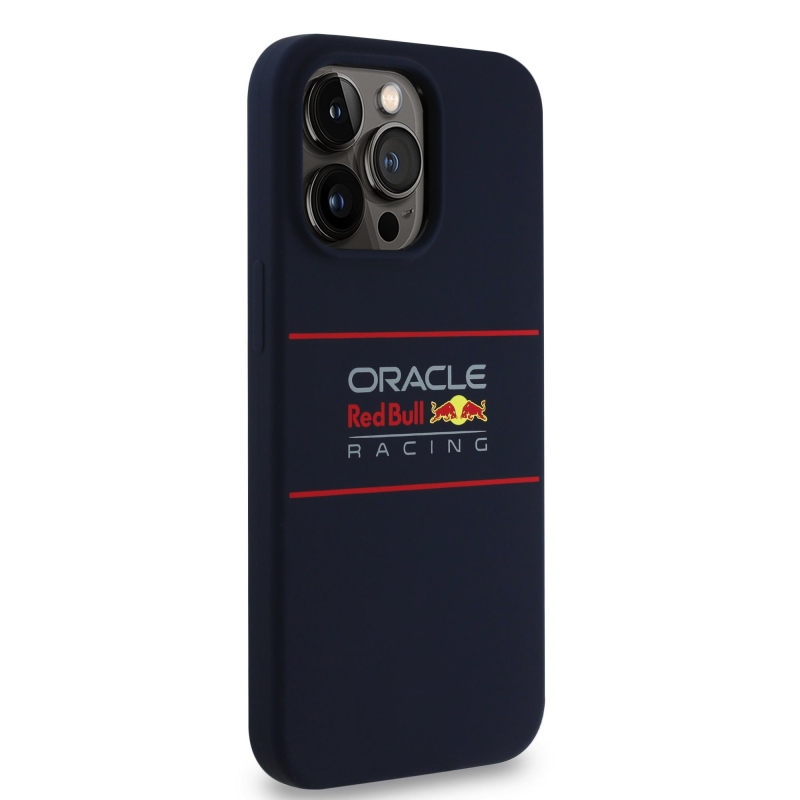 Red Bull szilikon vízszintes logós MagSafe hátlap iPhone 13 Pro tengerészgyalogsághoz