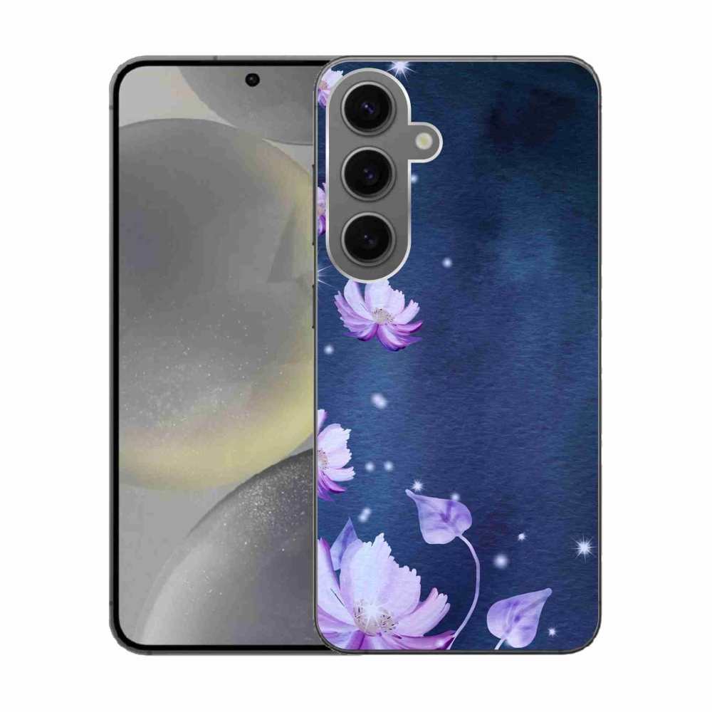Gél tok mmCase Samsung Galaxy S24 készülékhez - hulló virágok