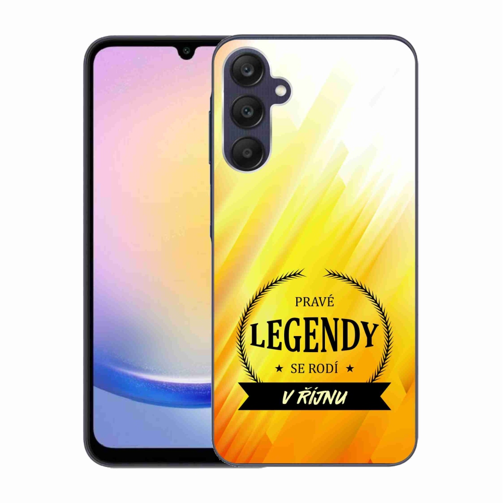 Gél borító mmCase Samsung Galaxy A25 5G - Októberi legendák sárga háttérrel