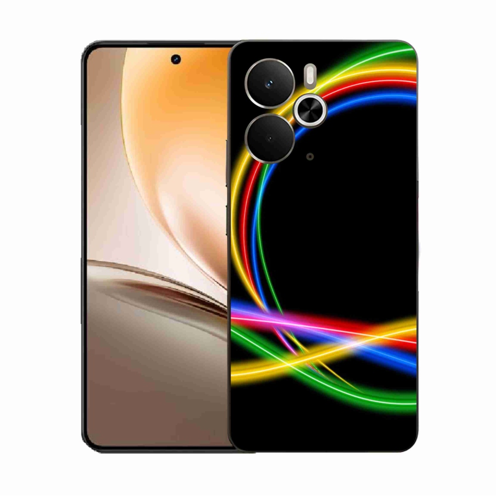 Gél borító mmCase a Realme 14 5G készülékhez - neon körök