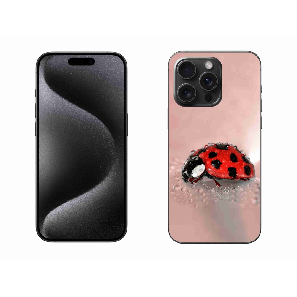 Zselés borítás mmCase iPhone 15 Pro Max készülékhez - katicabogár