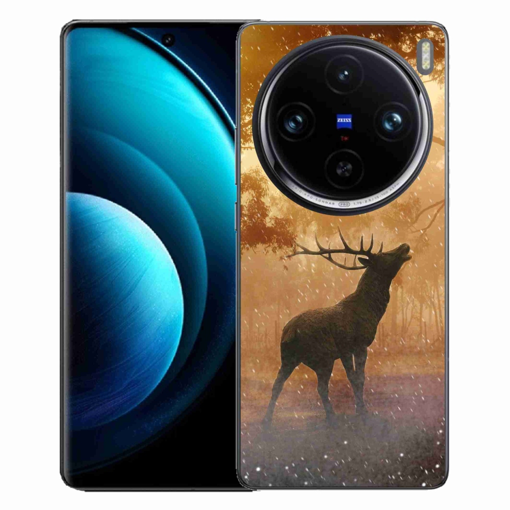 Zselés borítás mmCase a Vivo X100 Pro 5G-hez - szarvasok a vadászaton