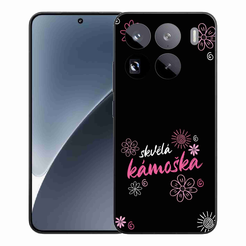 Gél borítás mmCase a Xiaomi 15 Pro - nagyszerű haver fekete háttérrel
