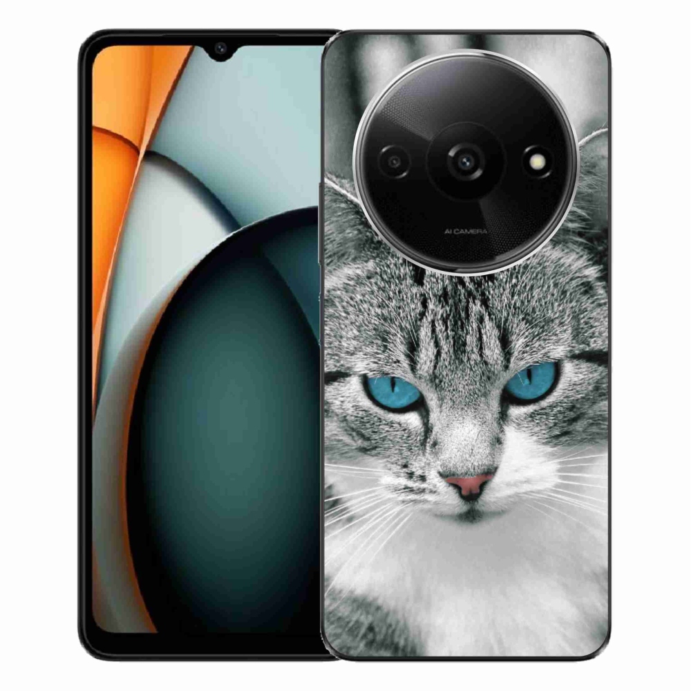 Gél borítás mmCase a Xiaomi Redmi A3-hoz - macska nézet 1