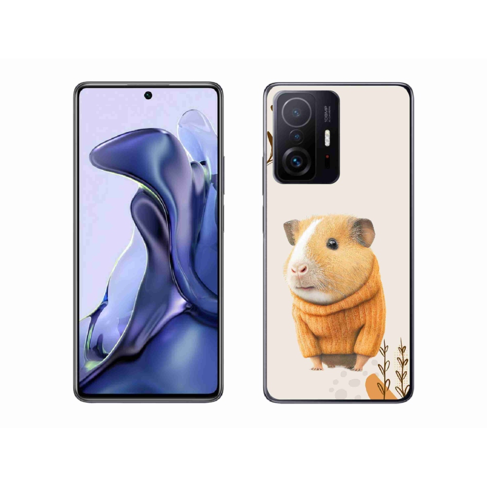 Gélburkolat mmCase a Xiaomi 11T számára - tengerimalac a pulóverben