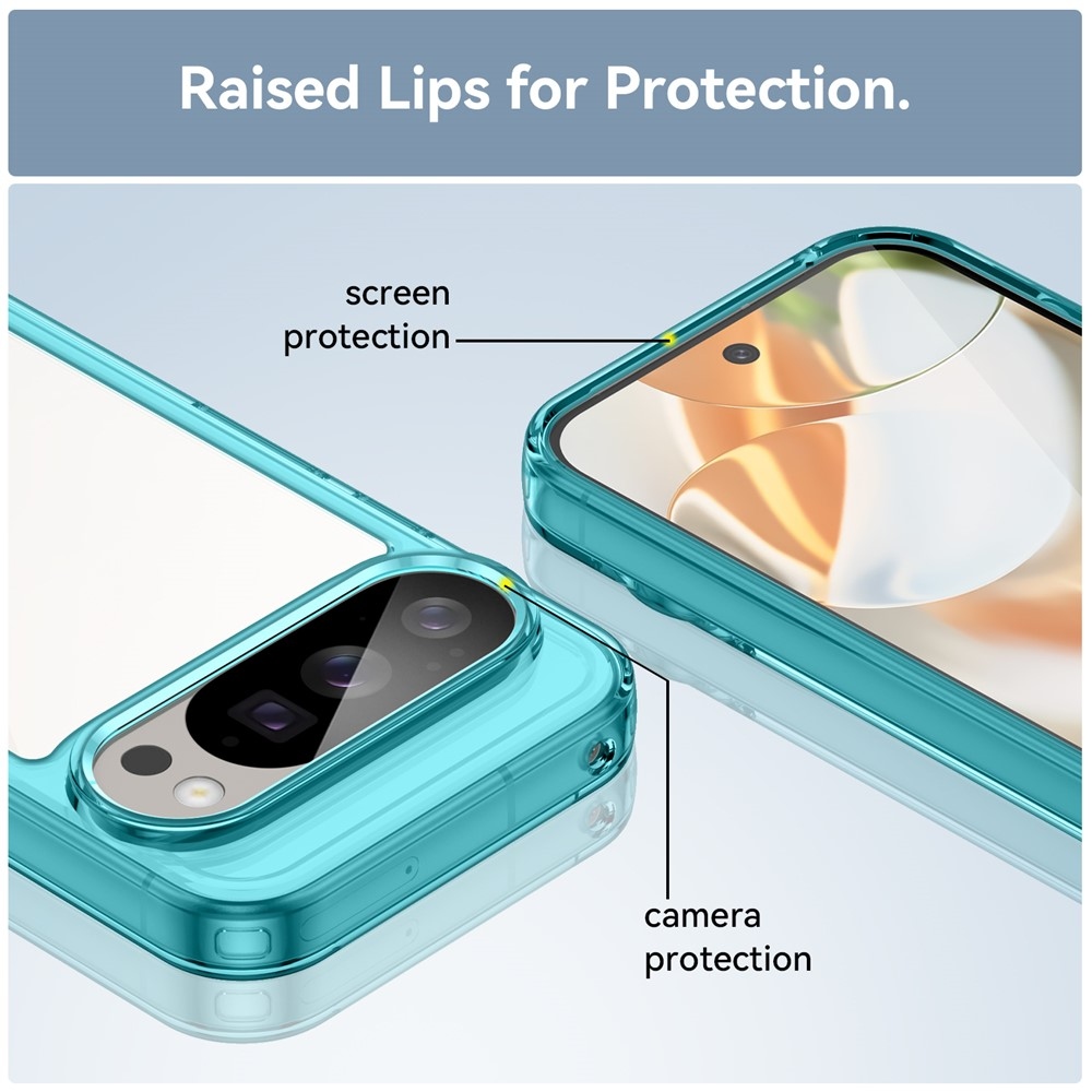 Gél tok fix hátlappal a Google Pixel 10 Pro/Pixel 10 készülékhez - világoskék színben