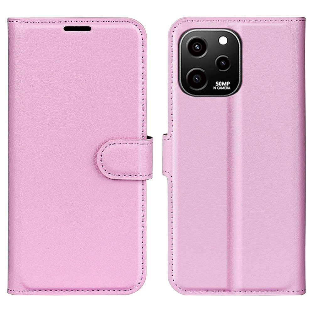 Litchi könyv tok a Huawei Nova Y61-hez - rózsaszínű