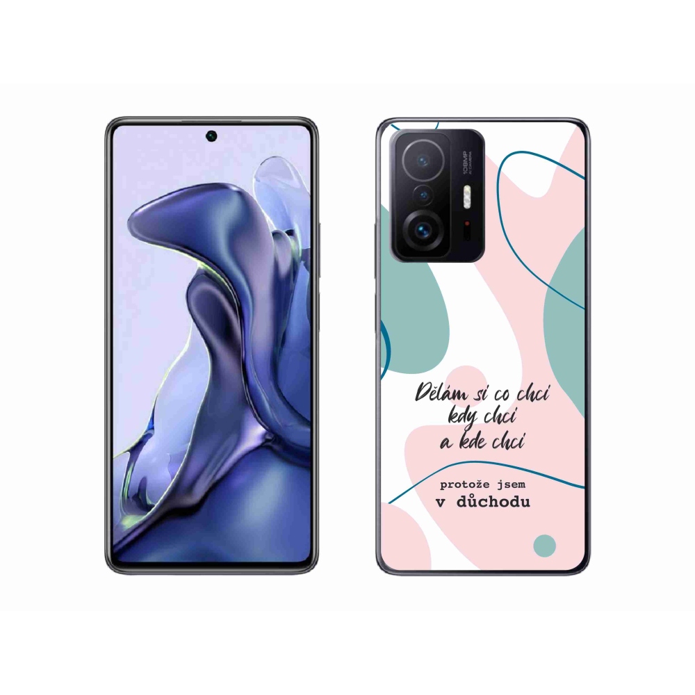 Gél borító mmCase a Xiaomi 11T-hez - vicces szöveg 10 fehér háttérrel