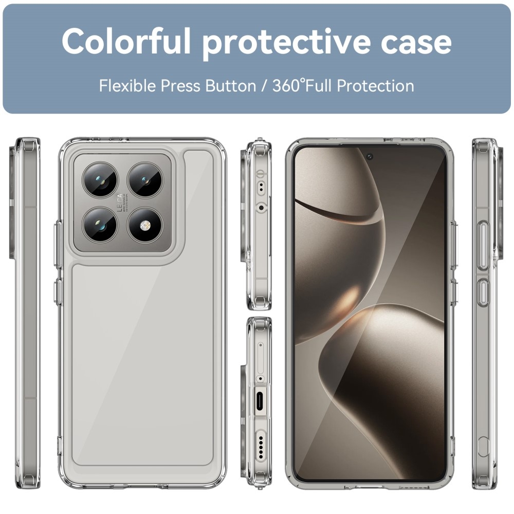 Gél tok fix hátlappal Xiaomi 14T/14T Pro készülékhez - átlátszó