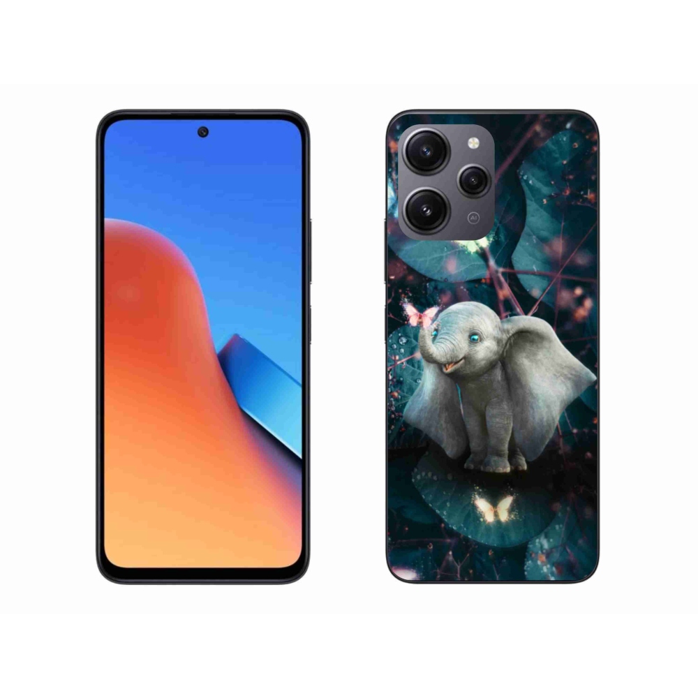 Gél borítás mmCase a Xiaomi Redmi 12-hez - aranyos elefánt
