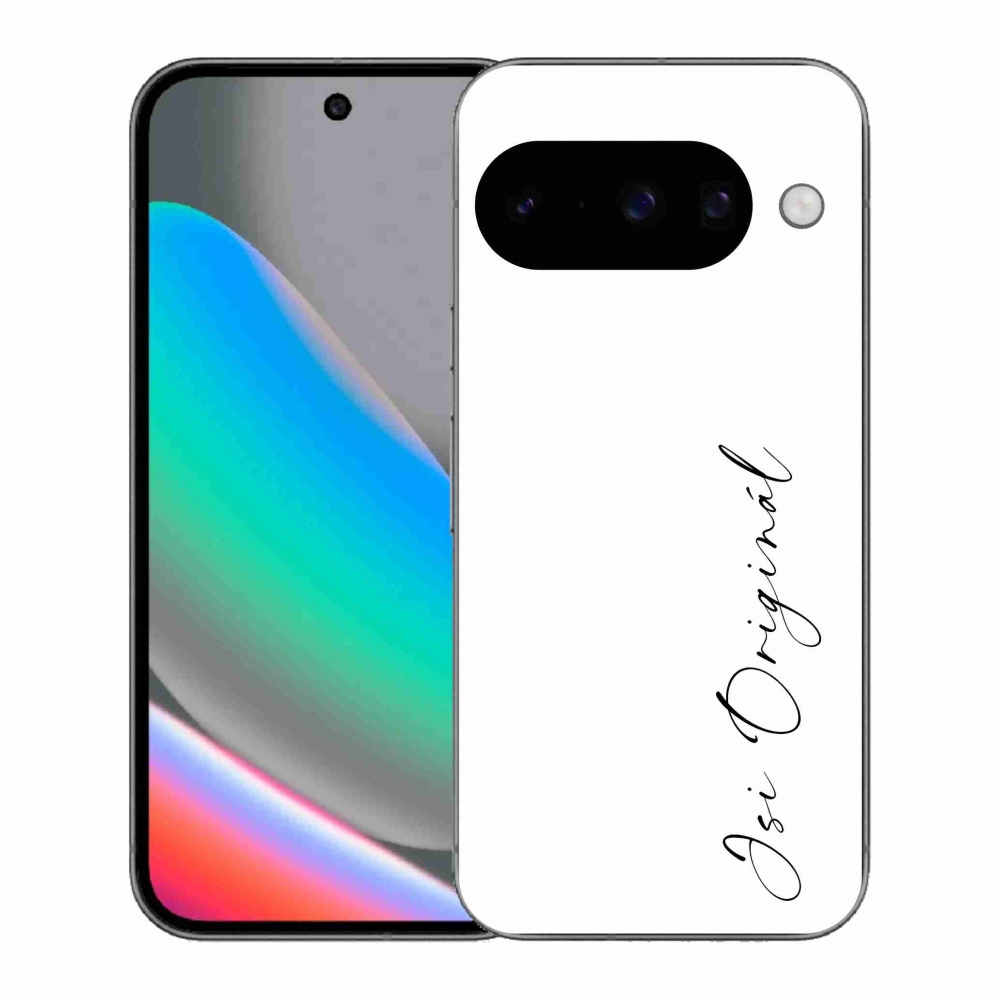 Gél borító mmCase a Google Pixel 10 - Ön az eredeti fehér háttérrel