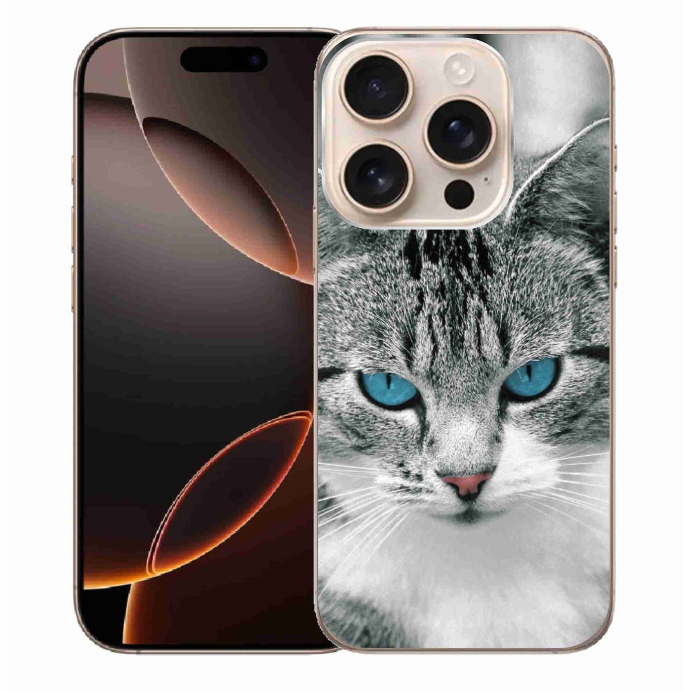 Zselés borítás mmCase iPhone 16 Pro Max készülékhez - macska nézet 1