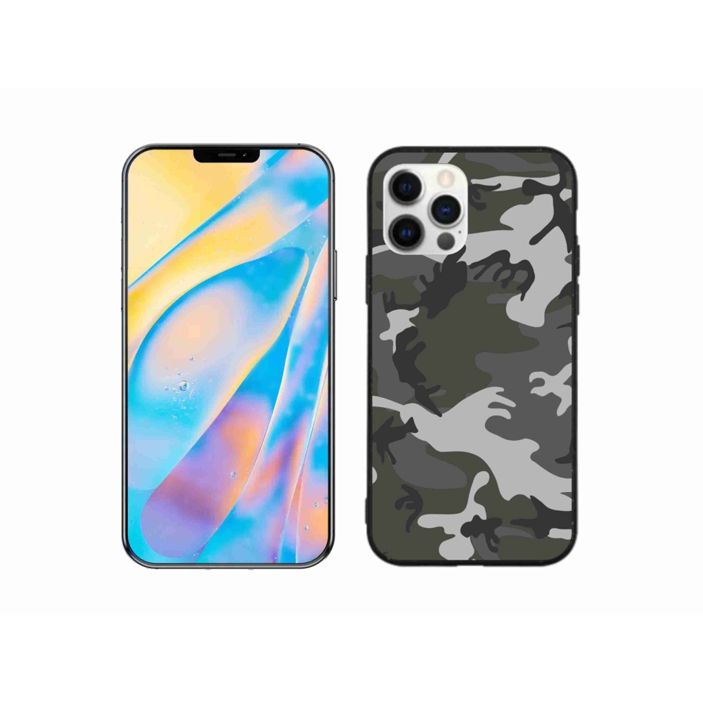 Zselés borítás mmCase iPhone 12 készülékhez - terepszínű minta