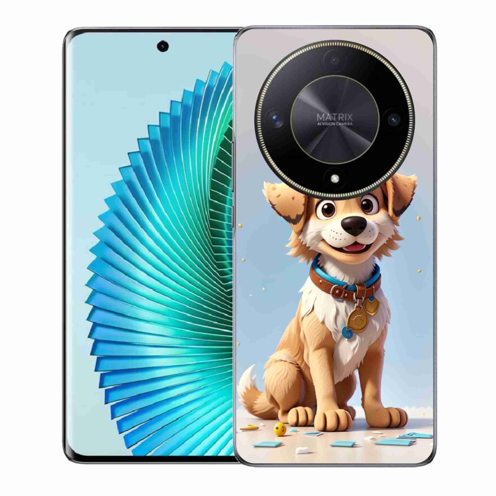 Gél borítás mmCase a Honor Magic 6 Lite 5G számára - rajzfilm kiskutya