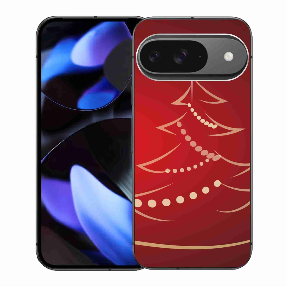 Gél borítás mmCase a Google Pixel 9/9 Pro számára - karácsonyfa karikatúra