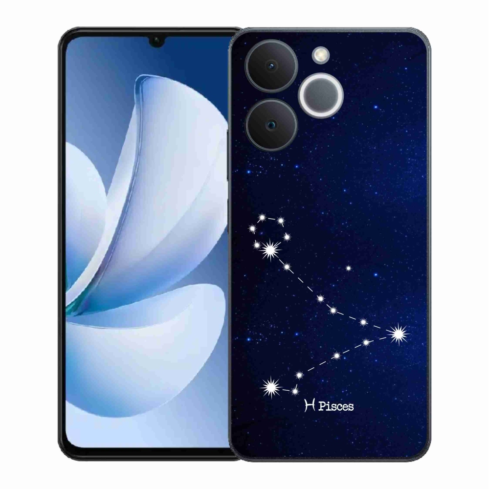 Gél borítás mmCase a Realme Note 70T számára - csillagkép Halak