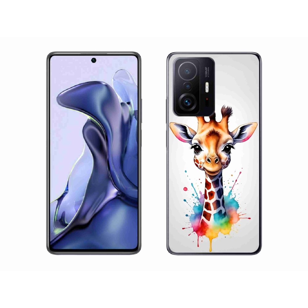 Gél borítás mmCase a Xiaomi 11T-hez - zsiráf 1