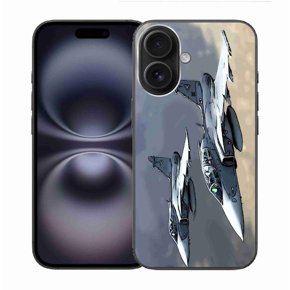 Zselés borítás mmCase iPhone 16-hoz - vadászrepülők