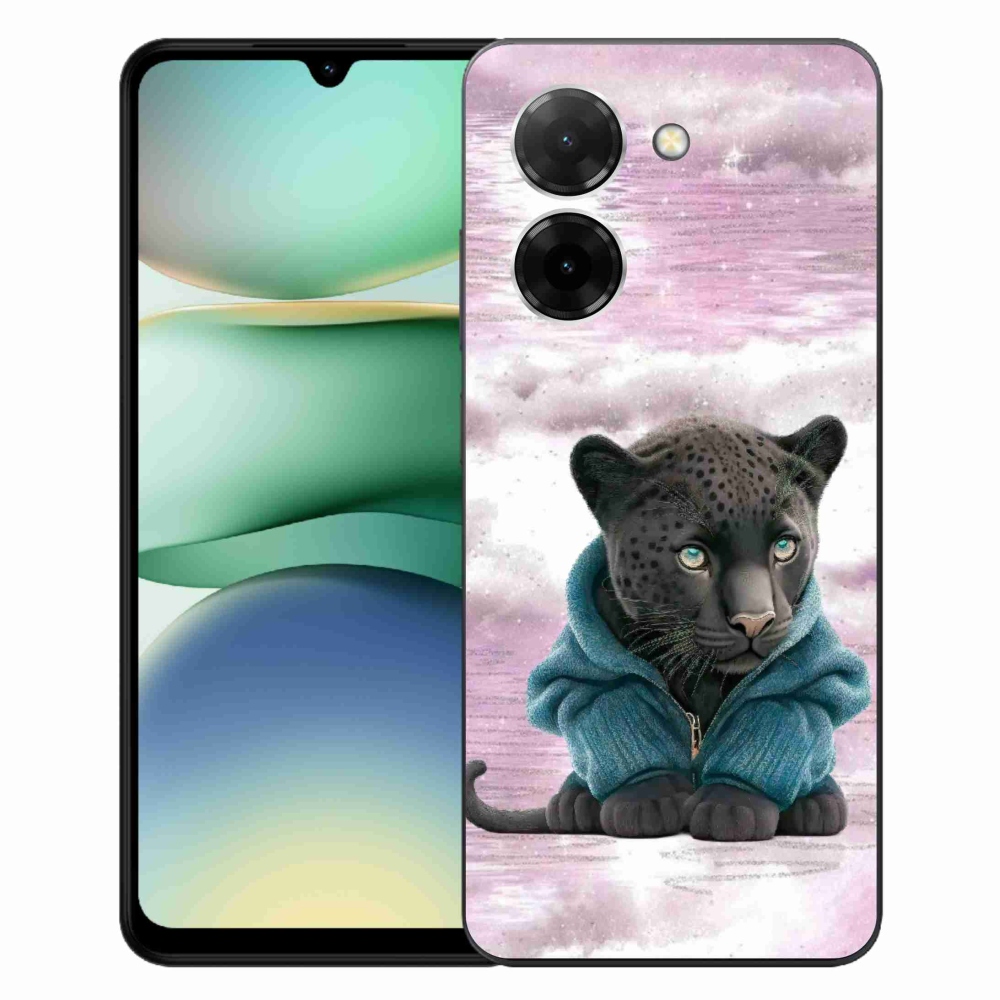 Gél borítás mmCase a Xiaomi Redmi A5 (171.7x77.8x8.3mm) - fekete párduc pulóverben