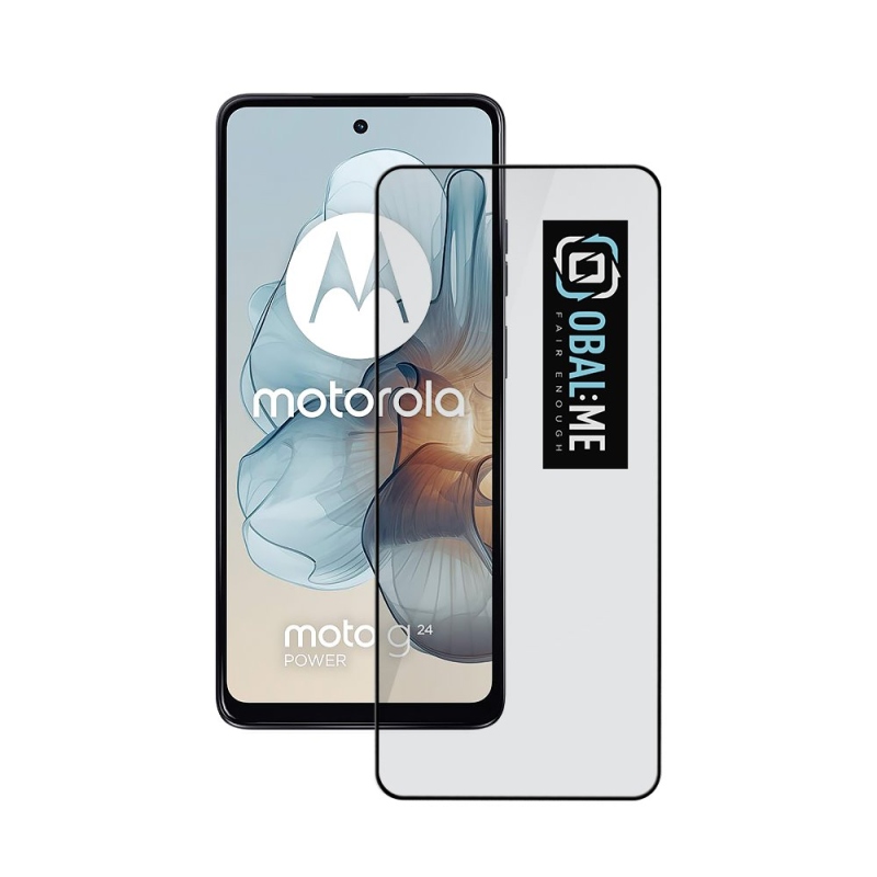 CSOMAG:ME 5D edzett üveg Motorola G04/G24 Power fekete színhez