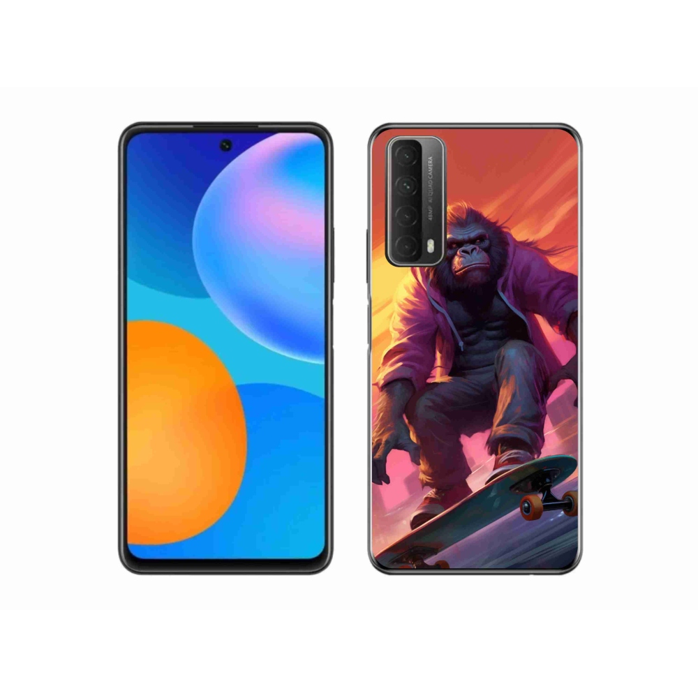 Gél borítás mmCase a Huawei P Smart (2021) - gorilla a gördeszkán
