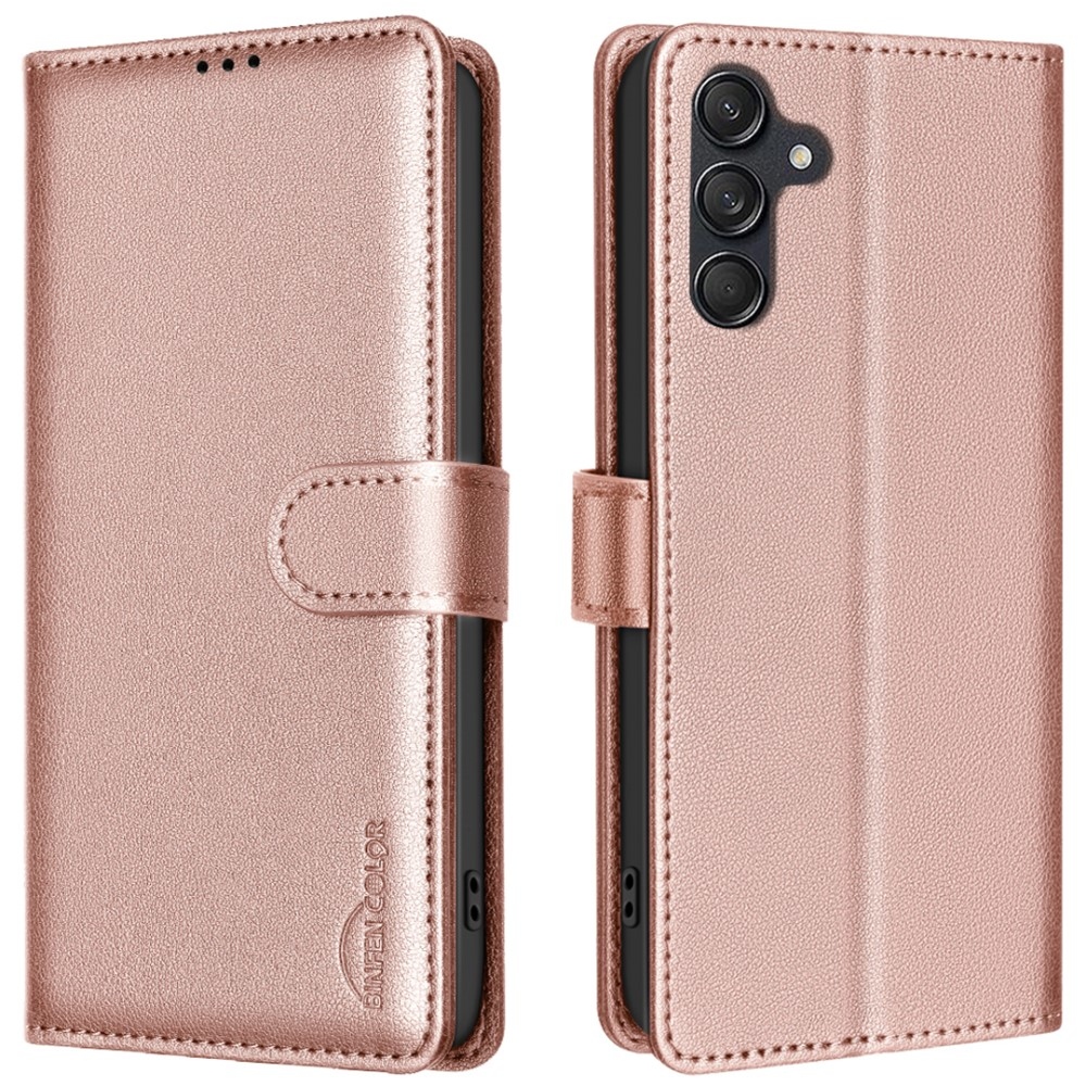 BNF könyvtáska Samsung Galaxy A16 4G/5G készülékhez - rózsaarany színben