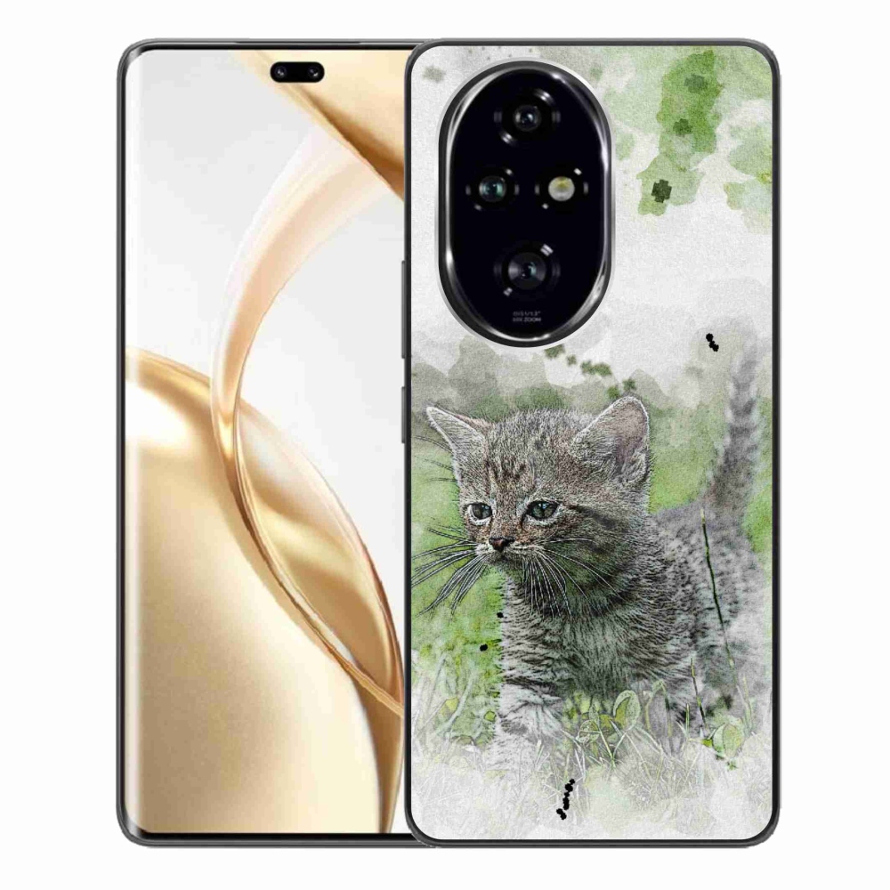 Gél borító mmCase a Honor 200 Pro 5G számára - aranyos cica 1
