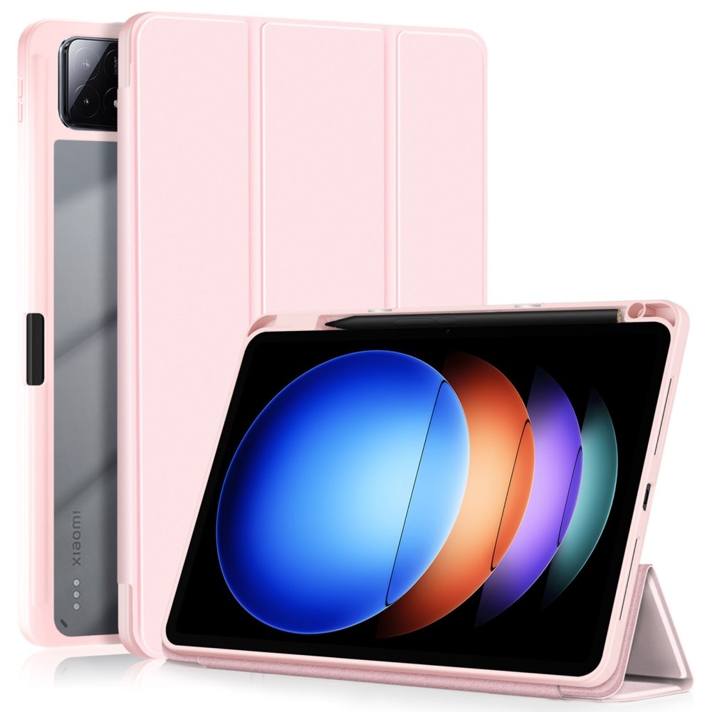 Ügyes záró tablet tok Xiaomi Pad 6S Pro - rózsaszín