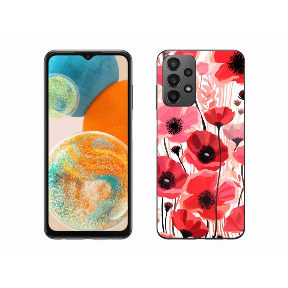Zselés borítás mmCase Samsung Galaxy A23 4G/5G - mákos 1