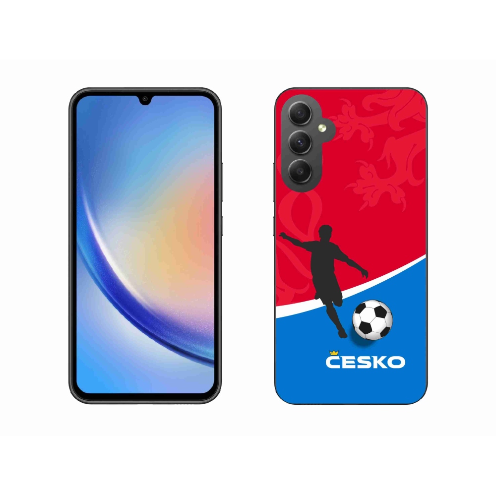 Gél védőhuzat mmCase Samsung Galaxy A34 5G - foci Csehország
