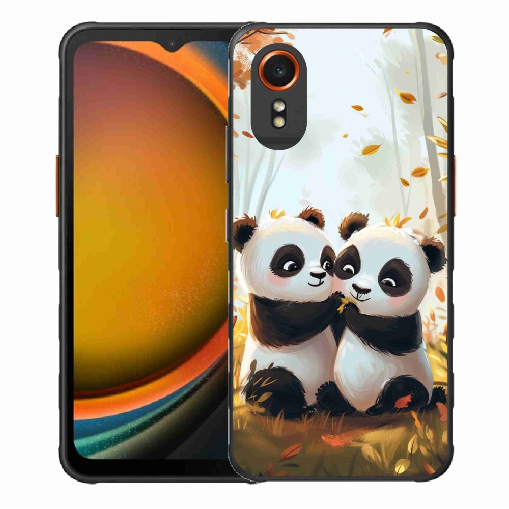 Gél borítás mmCase Samsung Galaxy Xcover 7 készülékhez - pandák